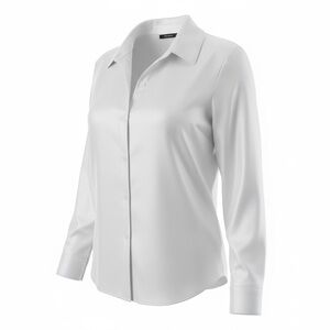 Classic White Women's Button-Up Shirt